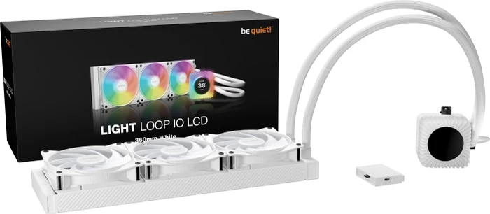 be quiet! Light Loop IO LCD 360mm, weiß