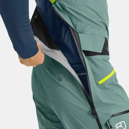 Ortovox 3L Deep Shell Bib Hose lang arctic grey (Herren)