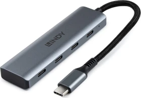 Lindy 4 Port USB-C-Hub, USB-C 3.1 [Stecker] (43414)