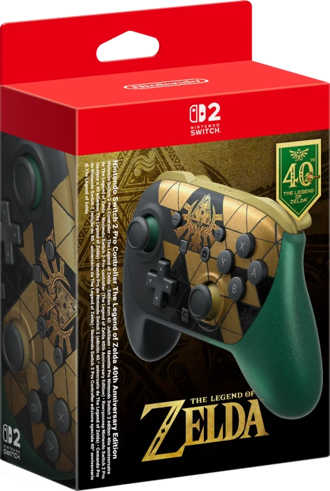Nintendo Switch 2 Pro Controller The Legend of Zelda 40th Anniversary Edition (Switch 2)