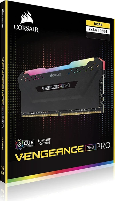 Corsair Vengeance RGB PRO schwarz UDIMM 32GB Kit, DDR4-3466, CL16-18-18-36