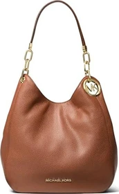 Michael Kors Lillie Large aus gekrispeltem Leder Schultertasche luggage