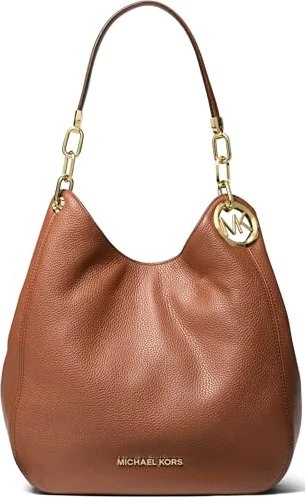 Michael Kors Lillie Large aus gekrispeltem Leder Schultertasche luggage