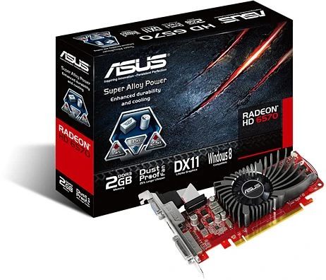 ASUS Radeon HD 6570, HD6570-2GD3-L, 2GB DDR3, VGA, DVI, HDMI