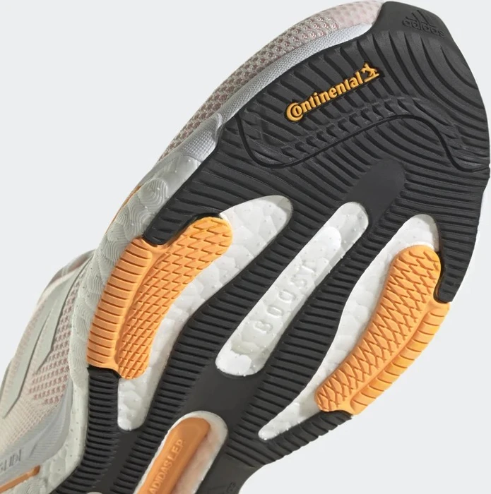 adidas Solar Glide 5 core white/silver metallic/light flash orange (Damen)