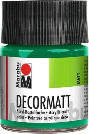 Marabu Decormatt Acryl Acrylfarbe, saftgrün, 50ml