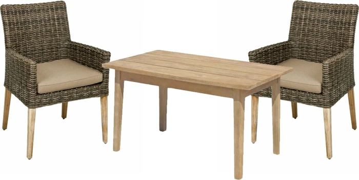 Garden Pleasure Norvell/Pueblo Gartenmöbel-Set braun, 4-tlg.