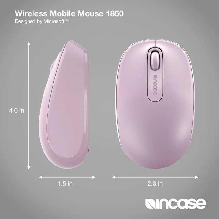 Incase Wireless Mobile Mouse 1850 Light Orchid, rosa, USB