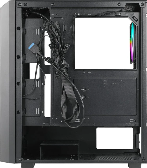 AZZA Fighter Black, schwarz, Glasfenster