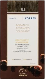 Korres Argan Oil Permanent Hair Colorant Haarfarbe 6.1 dunkelblond asch