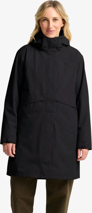 Jack Wolfskin Baylight 3in1 Funktionsmantel schwarz (Damen)