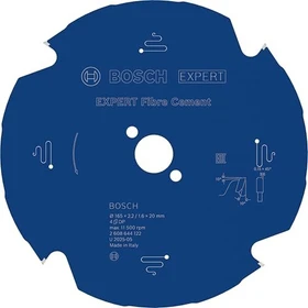 Bosch Professional Expert for Fiber Cement Kreissägeblatt 4Z, 165x1.6x20mm, 1 Stück