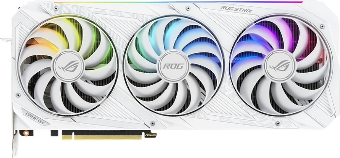 ASUS ROG Strix GeForce RTX 3070 V2 White (LHR), ROG-STRIX-RTX3070-8G-WHITE-V2, 8GB GDDR6, 2x HDMI, 3x DP