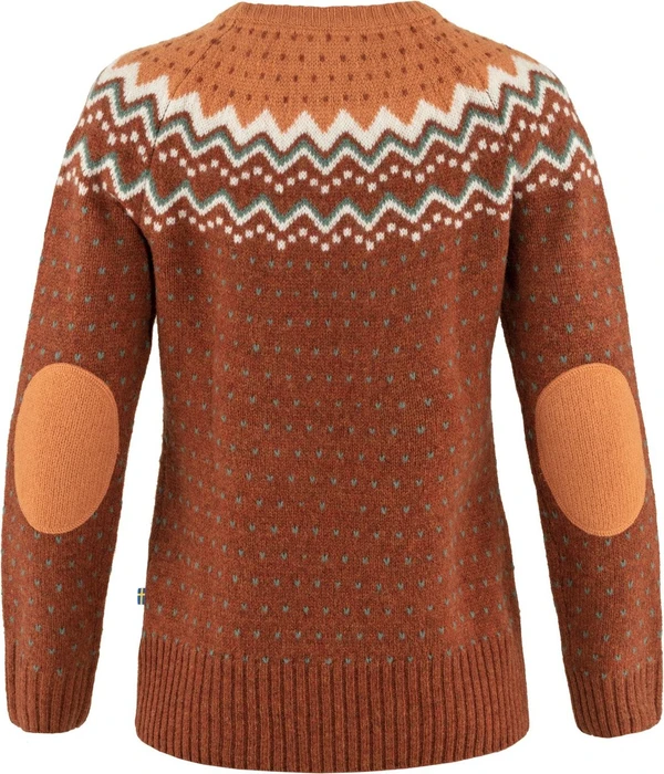 Fjällräven Övik Strickpullover autumn leaf/desert brown (Damen)