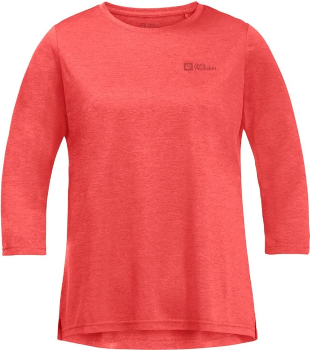 Jack Wolfskin Crosstrail Funktionsshirt 3/4 vibrant red (Damen)
