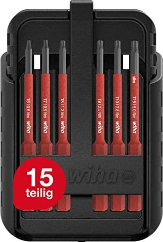 Wiha 2831 slimBit electric Bitset inkl. Werkzeugbox, 12-tlg.