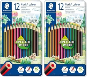 Staedtler Noris colour 185 Buntstift sortiert, Metalletui, 12er-Set