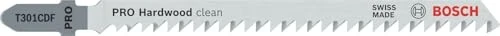 Bosch Professional T301CDF BIM Clean for Hard Wood Stichsägeblatt, 117mm, 5 Stück
