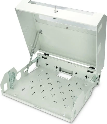 Digitus Professional SoHo-Line Slim Wandschrank 3HE, Sicherheitsglastür, IP2X, 475mm tief