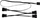 ARCTIC 4-Pin auf 4x 4-Pin Verteiler, 40cm/50cm/60cm/70cm, schwarz (ACCBL00007A)