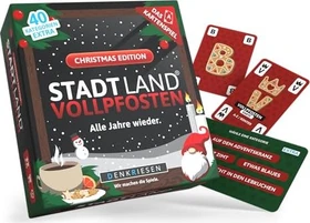 Stadt Land Vollpfosten - Das Kartenspiel - Christmas Edition