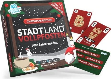 Stadt Land Vollpfosten - Das Kartenspiel - Christmas Edition