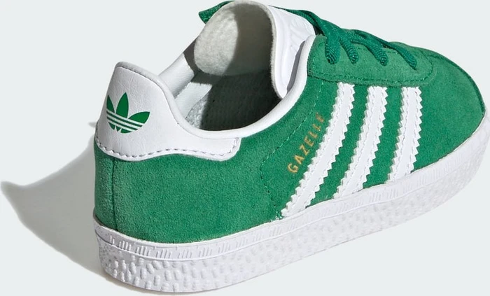 adidas Gazelle Comfort Closure Elastic Laces green/cloud white/gold metallic (Junior)