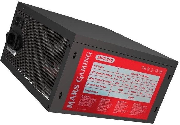 Mars Gaming MPII650 650W, ATX 2.3