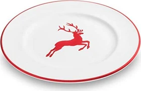 Gmundner Keramik Rubinroter Hirsch Dessertteller Gourmet 22cm