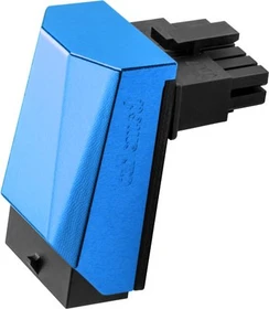 CableMod 12VHPWR Winkeladapter 90 Grad, Variante A, Sense-Pins an der Unterseite, blau