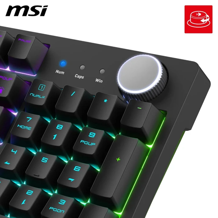 MSI FORGE GK320, LEDs RGB, hot-swap, RED Switches, USB, CZ/SK
