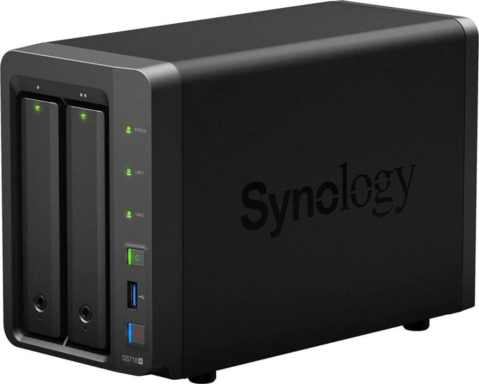 Synology DiskStation DS718+ 14TB, 6GB RAM, 2x RJ-45 1000Base-T, 3x USB-A 3.0