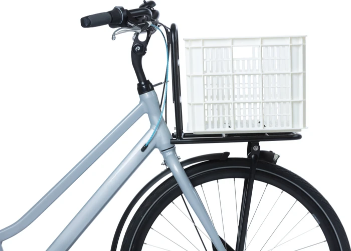 Basil Crate L Fahrradkorb bright white