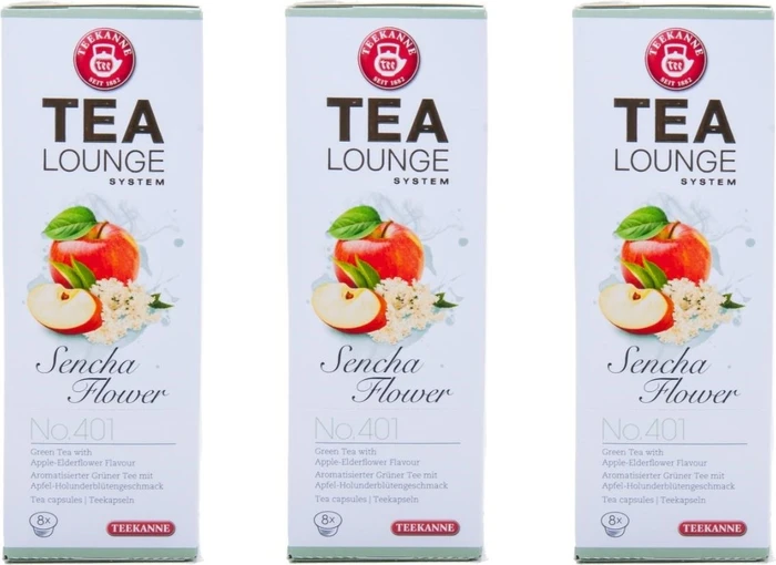 Teekanne TeaLounge no. 401 Sencha Flower Teekapseln, 8 Stück