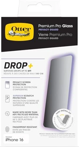 Otterbox Premium Pro Glass Privacy Guard für Apple iPhone 16