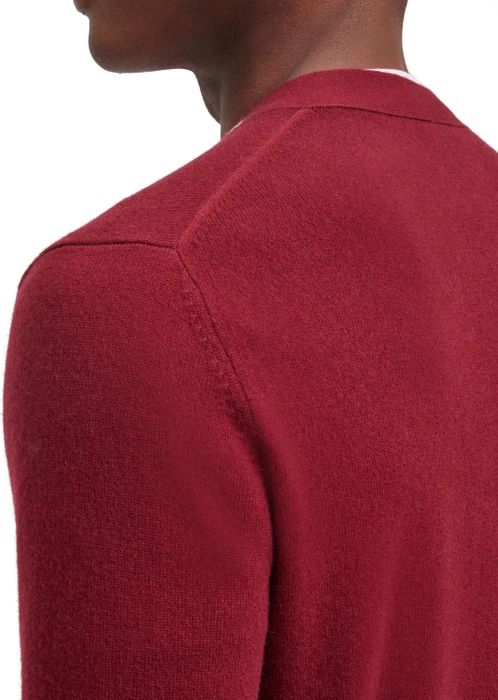 Falke Luxury Cardigan V-Ausschnitt Strickjacke merlot (Herren)