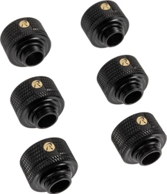 Raijintek Pelias D161806 Fitting G1/4" 16mm, schwarz, 6er-Pack