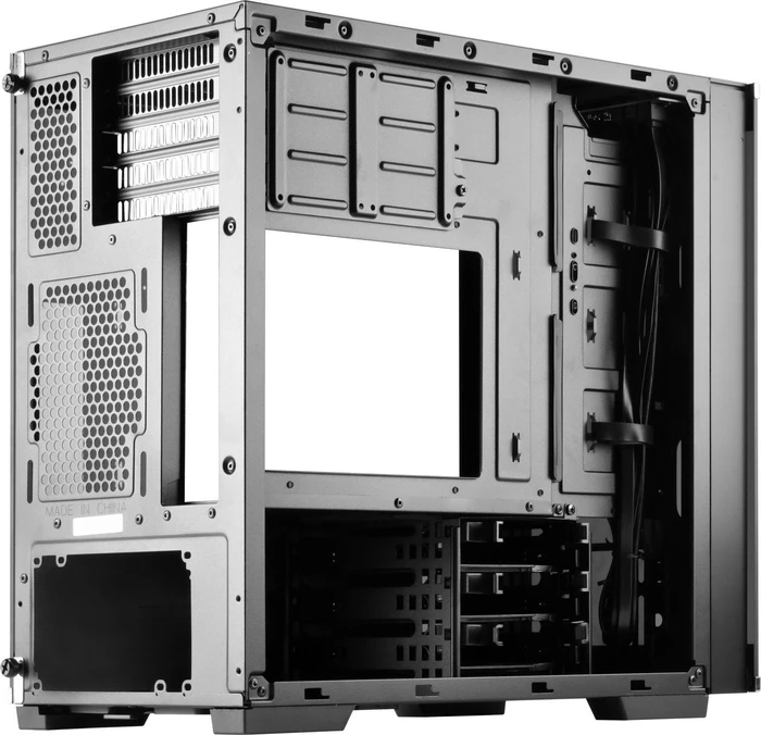 SilverStone Lucid LD01, schwarz/weiß, Glasfenster