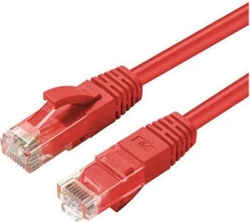 MicroConnect Patchkabel, Cat5e, U/UTP, RJ-45/RJ-45, 20m, rot