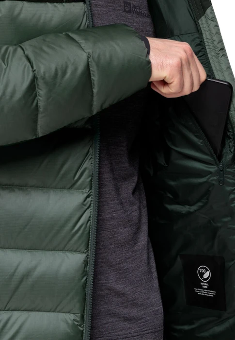Jack Wolfskin Nebelhorn Down Hoody Funktionsjacke hedge green (Herren)