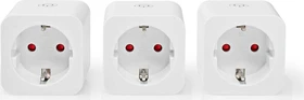Nedis WLAN Smart-Stecker, 3680W, Typ F, Smart-Steckdose, 3er-Pack