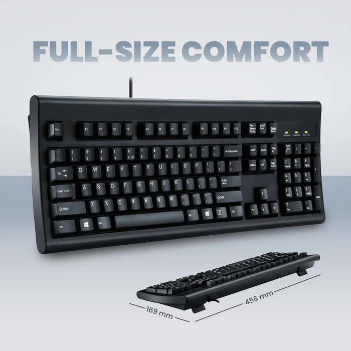 Perixx Periboard-106B, schwarz, USB, UK