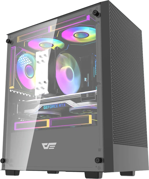 DarkFlash M305 Black, Glasfenster