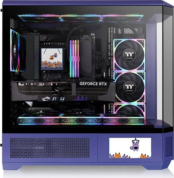 Thermaltake LCD Panel Kit 6.0" für Thermaltake View 600 TG, Monitor Kit, Future Dusk