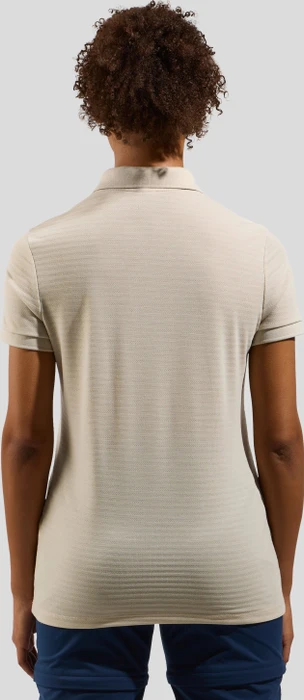 Odlo Ascent Natural Poloshirt kurzarm silver cloud (Damen)