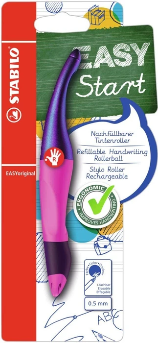STABILO EASYoriginal Tintenroller (Mine) holograph violett/pink, Rechtshänder, Blister