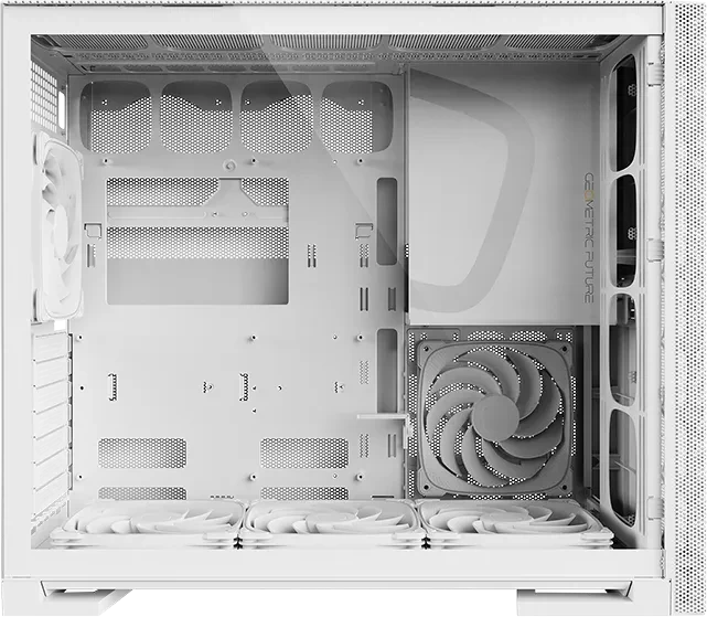 Geometric Future Model 5 Vent White, inkl. Lüfter, Glasfenster