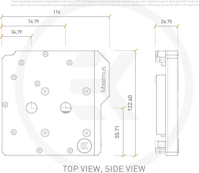 EK Water Blocks Quantum Line EK-Quantum Momentum ASUS ROG Maximus XI Hero D-RGB Monoblock, Nickel, Acryl
