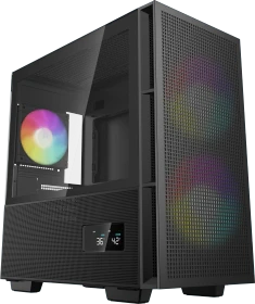 DeepCool CH360 DIGITAL WH, schwarz, Glasfenster