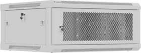 Lanberg WF01 Series 19" Wandschrank 4HE, hängend, Flatpack, Gitternetztür, IP20, RAL 7035, 600mm tief